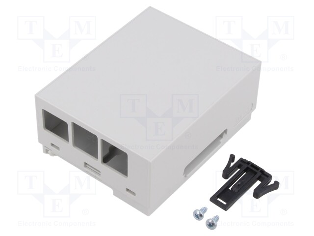 Enclosure: for computer; grey; for DIN rail mounting