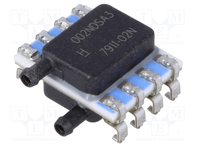 Sensor: pressure; Range: ±2 in H2O; differential; Output conf: SPI