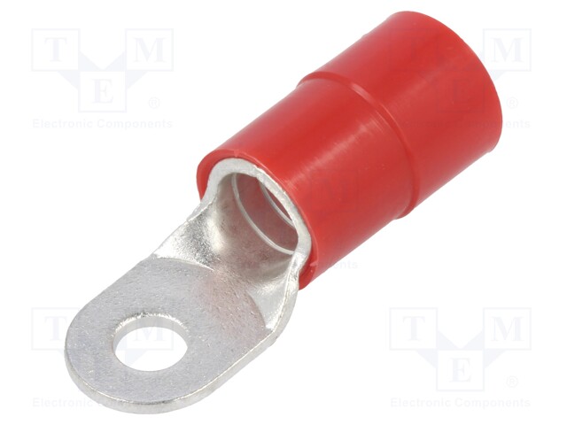 Tip: ring; M6; Ø: 6.5mm; 35mm2; crimped; for cable; insulated; tinned