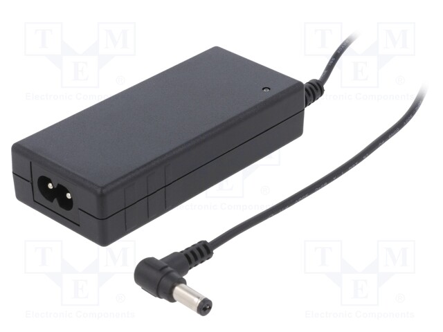 Power supply: switched-mode; 48VDC; 0.75A; Out: 5,5/2,1; 30W; 89%