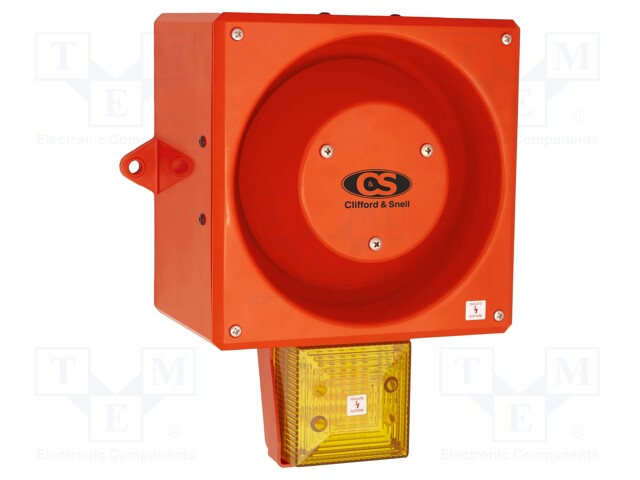 Signaller: lighting-sound; 48VDC; siren,flashing light; LED; IP66