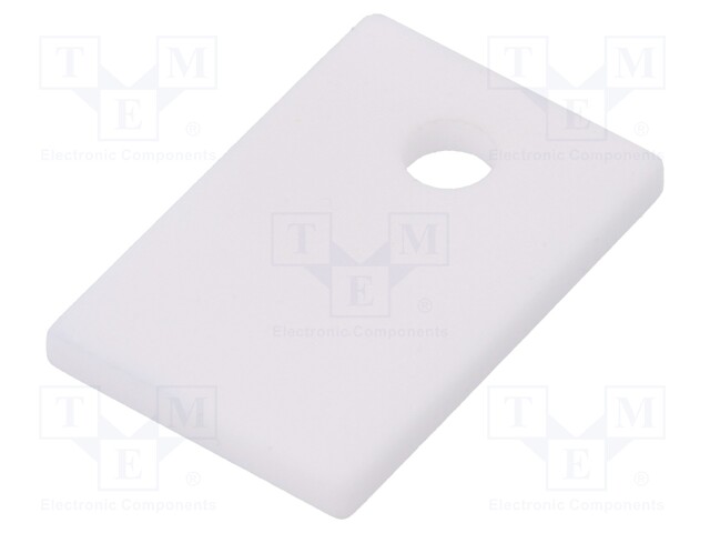 Heat transfer pad: ceramic; TO220; L: 12mm; W: 18mm; D: 1.5mm; 25W/mK