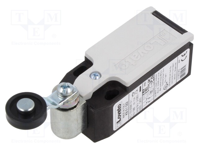 Limit switch; plastic roller Ø19mm; NC x2; 10A; M20; IP65