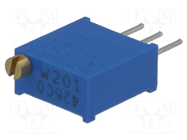 Potentiometer: mounting; multiturn; 200Ω; 500mW; THT; ±10%; linear