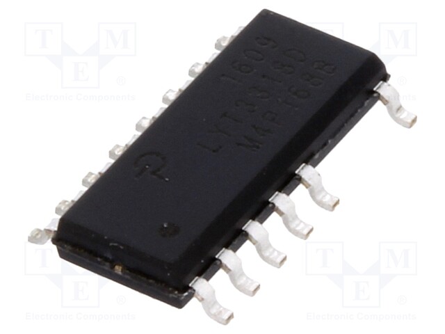 PMIC; AC/DC switcher,LED driver; 85÷265V; Ubr: 650V; SO16B; 2.7Ω