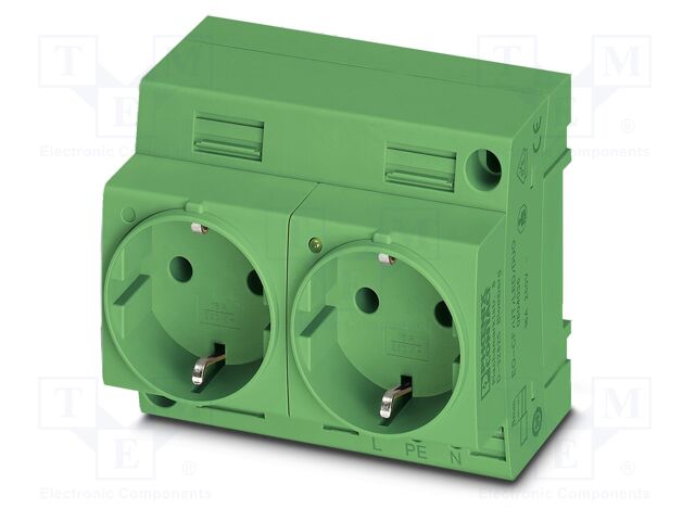 Connector: AC supply; socket; female; 16A; PIN: 3; screw terminal