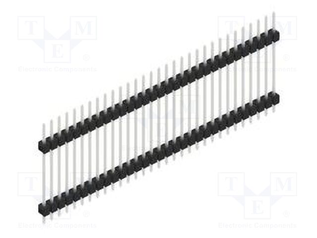 Connector: pin strips; pin header; male; PIN: 31; 2.54mm; THT; 1x31