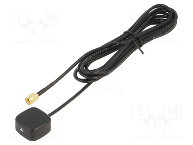 Antenna; GNSS,GPS; male,SMA; 3m; LL100