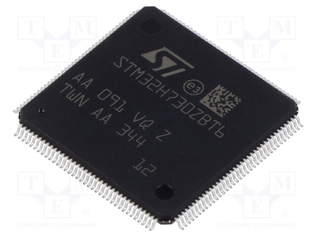 IC: ARM microcontroller; Flash: 128kB; 550MHz; SRAM: 564kB; LQFP144