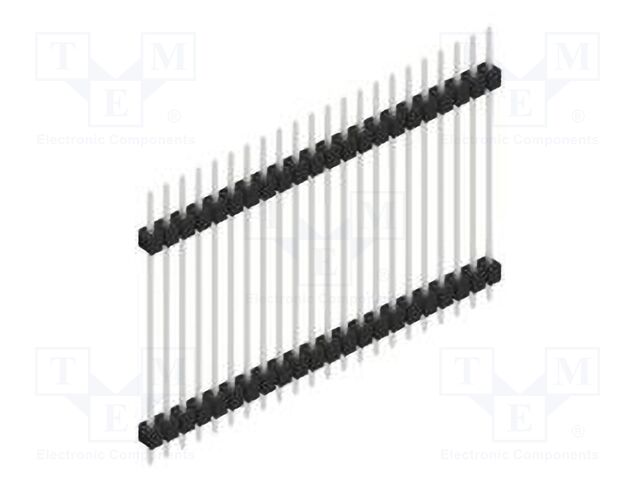 Connector: pin strips; pin header; male; PIN: 22; 2.54mm; THT; 1x22