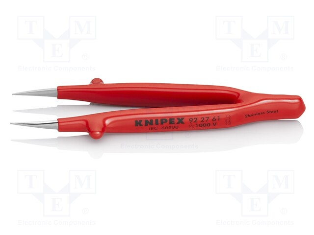 Tweezers; 125mm; Blades: straight; Blade tip shape: sharp