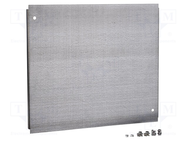 Cable gland plate; galvanised steel; W: 216mm; L: 315mm; D: 1.5mm