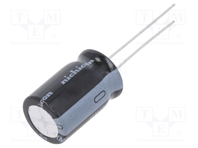 Capacitor: electrolytic; THT; 470uF; 100VDC; Ø12.5x40mm; Pitch: 5mm