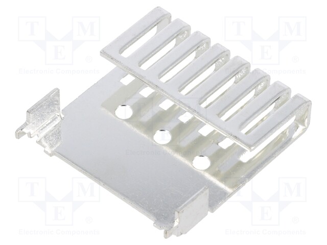 Heatsink: extruded; TO126; silver; L: 44.7mm; W: 44.5mm; H: 10.2mm