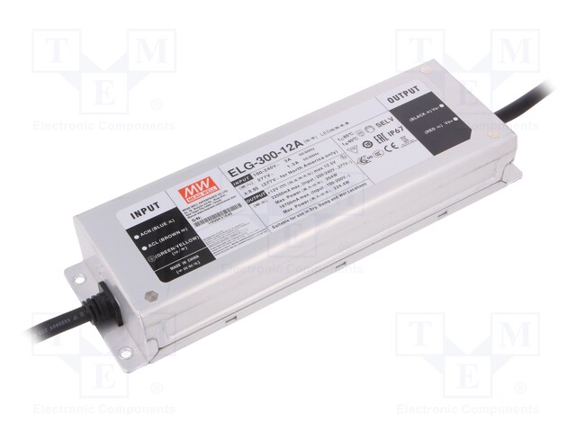 Power supply: switched-mode; LED; 264W; 12VDC; 10÷12VDC; 11÷22A