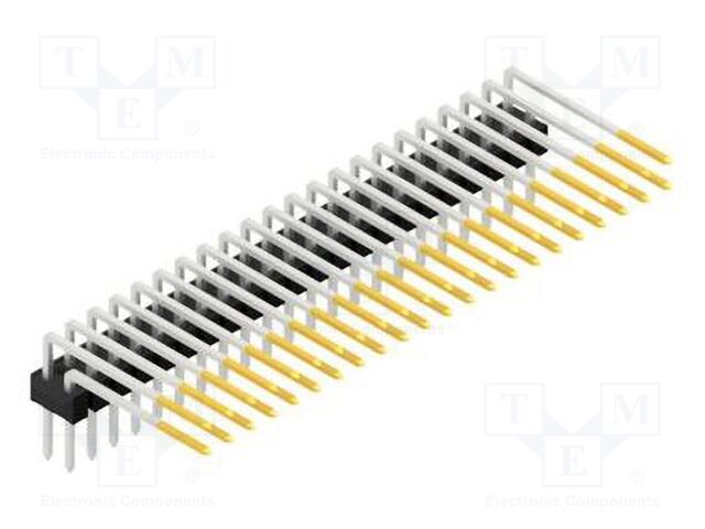 Connector: pin strips; pin header; male; PIN: 44; 2.54mm; THT; 2x22