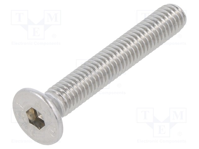 Screw; M6x40; DIN: 7991; Head: countersunk; imbus; HEX 4mm