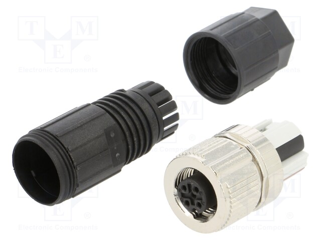 Plug; M12; PIN: 4; female; A code-DeviceNet / CANopen; for cable