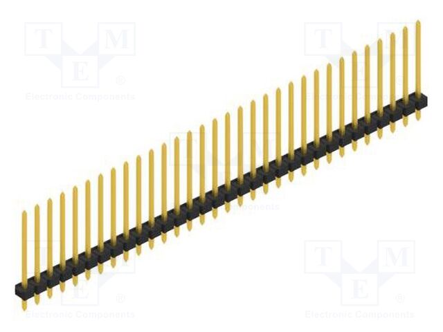 Connector: pin strips; pin header; male; PIN: 32; 2.54mm; THT; 1x32