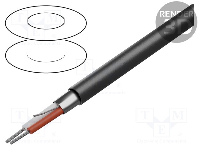 Wire: microphone cable; 2x0,35mm2; black; tinned,OFC; -20÷70°C