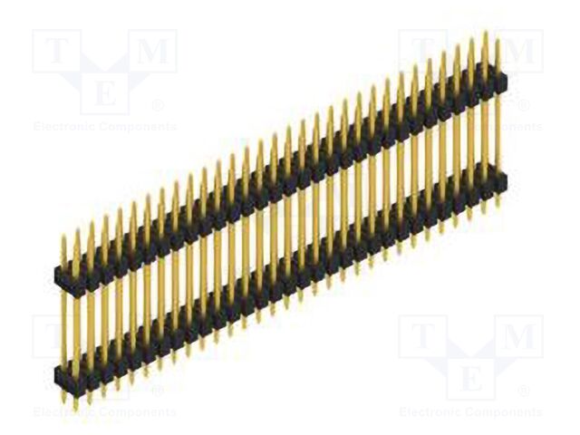 Connector: pin strips; pin header; male; PIN: 62; 2.54mm; THT; 2x31