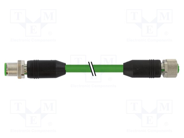 Connection lead; IP67; 50VAC; 50VDC; 0.5A; 1.5m; Series: 7000; PIN: 8
