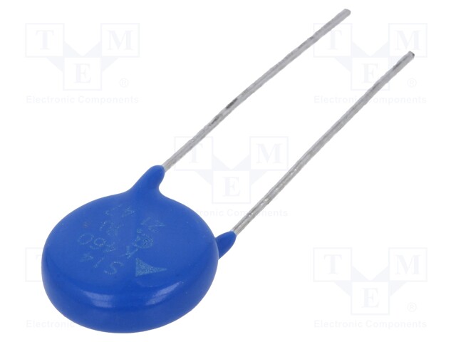 Varistor: metal-oxide; THT; 460VAC; 615VDC; 750V; 4500A; 100J