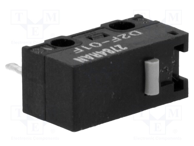 Microswitch SNAP ACTION; without lever; SPDT; 0.1A/30VDC; Pos: 2