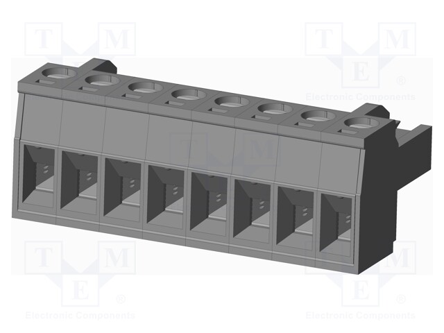 Connector: pluggable terminal block; plug; female; straight; grey