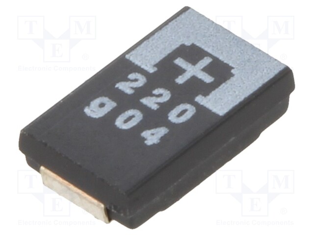 Capacitor: tantalum-polymer; 220uF; 4VDC; TPE; SMD; ±20%; -55÷105°C
