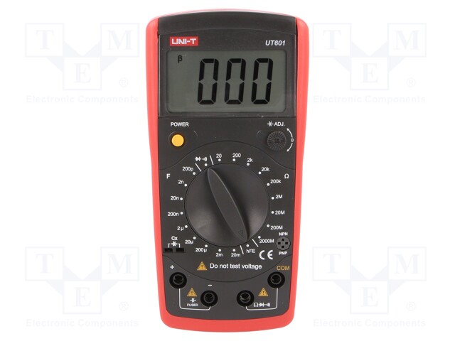 CR meter; LCD (1999); 20/200/2k/20k/200k/2M/20M/200M/2000MΩ