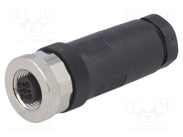 Plug; M12; PIN: 5; female; B code-Profibus; for cable; IP67; 60V; 4A