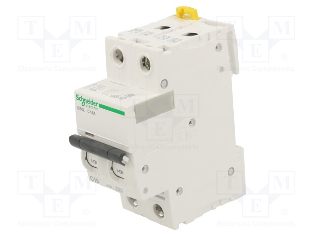 Circuit breaker; 230/400VAC; 100÷144VDC; Inom: 16A; Poles: 2; DIN