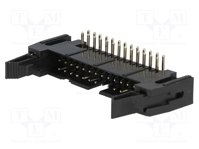 Socket; IDC; male; PIN: 26; angled 90°; THT; gold-plated; 2.54mm