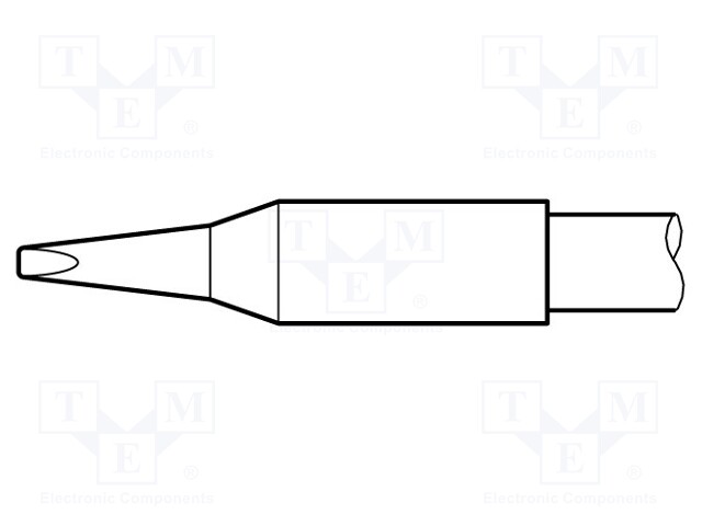 Tip; chisel; 1.2x7mm; longlife