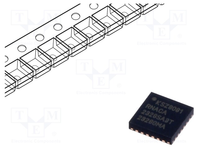 IC: transceiver; 10/100Base-T; MDC,MDI,MDI-X,MDIO,RMII; QFN24