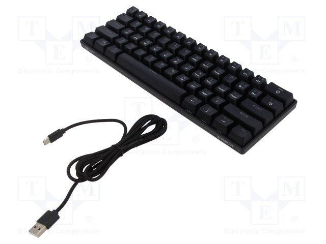 Keyboard; black; USB C; wired,US layout; 1.8m