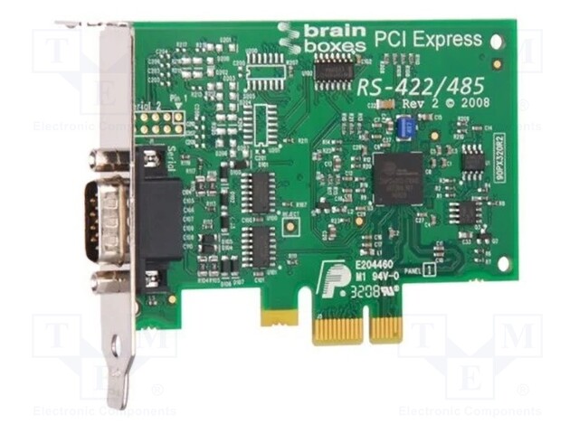 Industrial module: PCI Express communication card; UART; 250mA