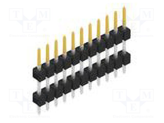 Connector: pin strips; pin header; male; PIN: 11; 2.54mm; THT; 1x11