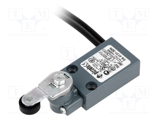 Limit switch; roller lever; NO + NC; 10A; max.250VAC; lead 3m