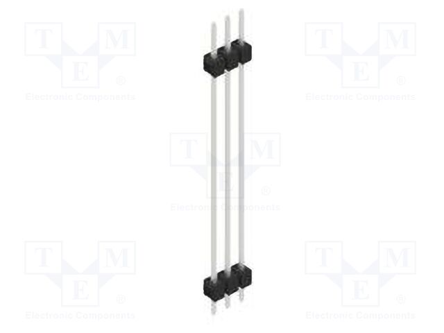 Connector: pin strips; pin header; male; PIN: 3; 2.54mm; THT; 1x3