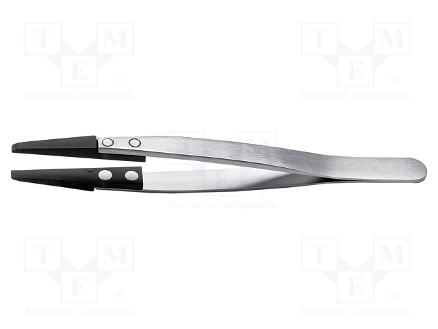 Tweezers; replaceable tips; Blade tip shape: flat; ESD
