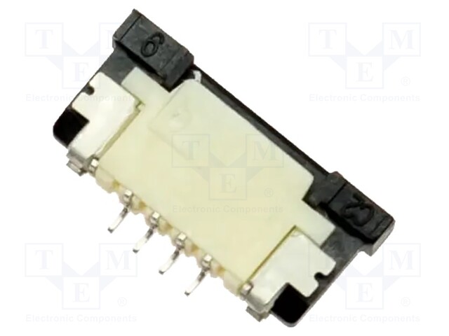 Connector; PIN: 4; ZIF FFC; 1mm; Type: top contacts
