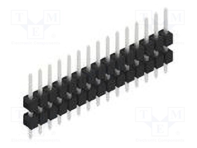 Connector: pin strips; pin header; male; PIN: 15; 2.54mm; THT; 1x15