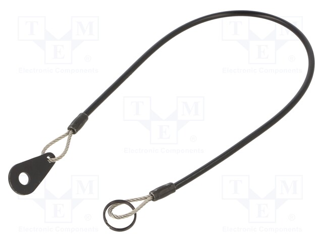 Retaining cable; Plating: PVC; Mat: stainless steel; 320mm