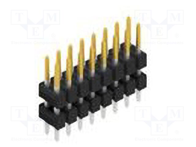 Connector: pin strips; pin header; male; PIN: 16; 2.54mm; THT; 2x8