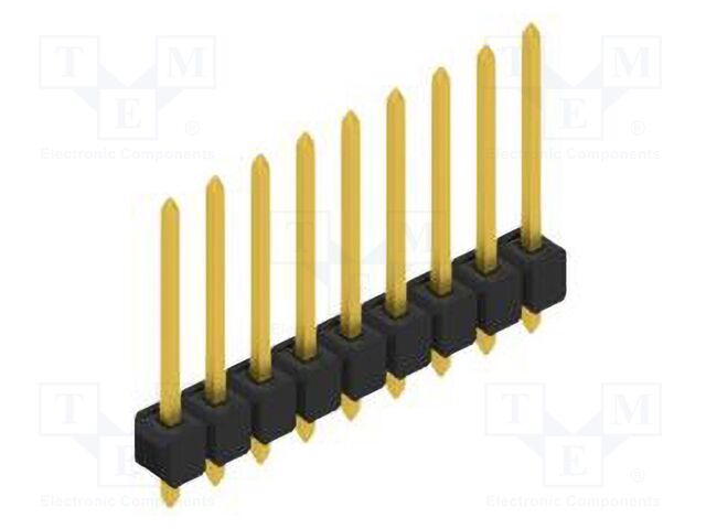 Connector: pin strips; pin header; male; PIN: 9; 2.54mm; THT; 1x9