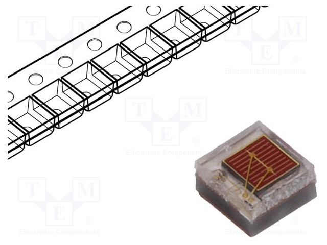 LED; red; 30÷43lm; 160°; λd: 613.5-631nm; 350mA; 1.75÷3V; Front: flat