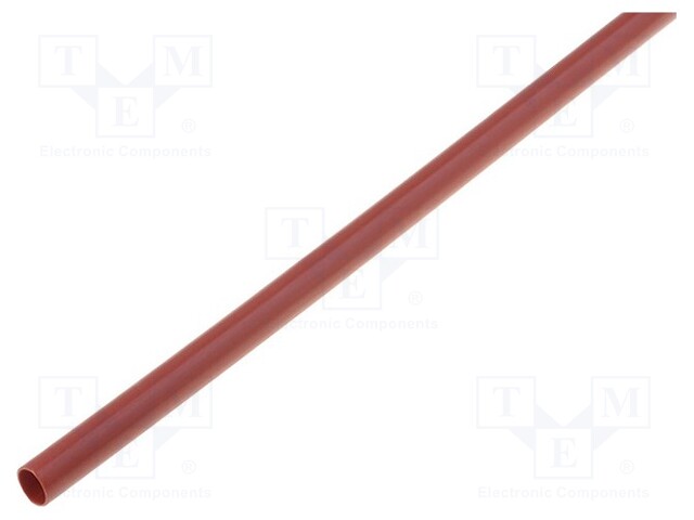 Heat shrink sleeve; 4mm; L: 1m; 4: 1; brown; Temp: -55÷125°C