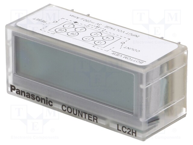 Counter: electronical; LCD; pulses; 99999999; IP66; IN 1: contact